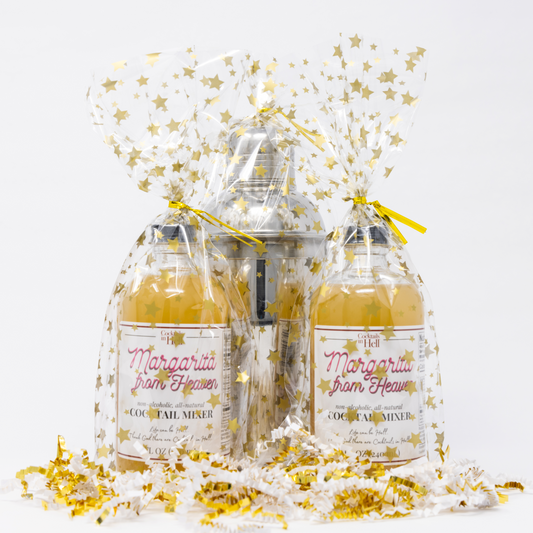 Cocktail In Hell Margarita from Heaven Cocktail Mixer Gift Set With Cocktail Shaker
