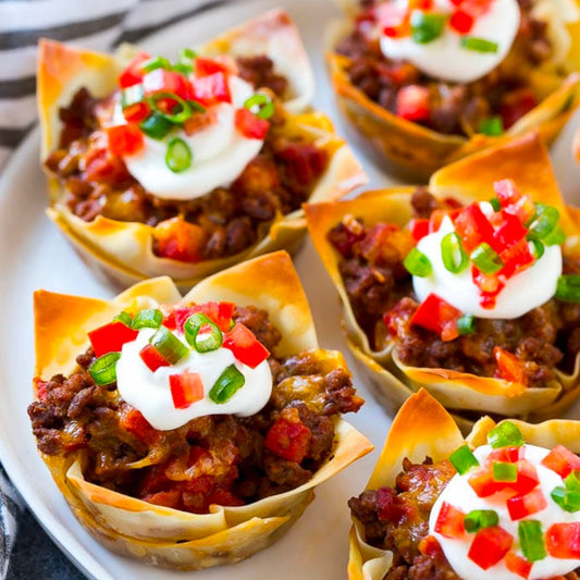 Taco Cups with Beef & Cheese