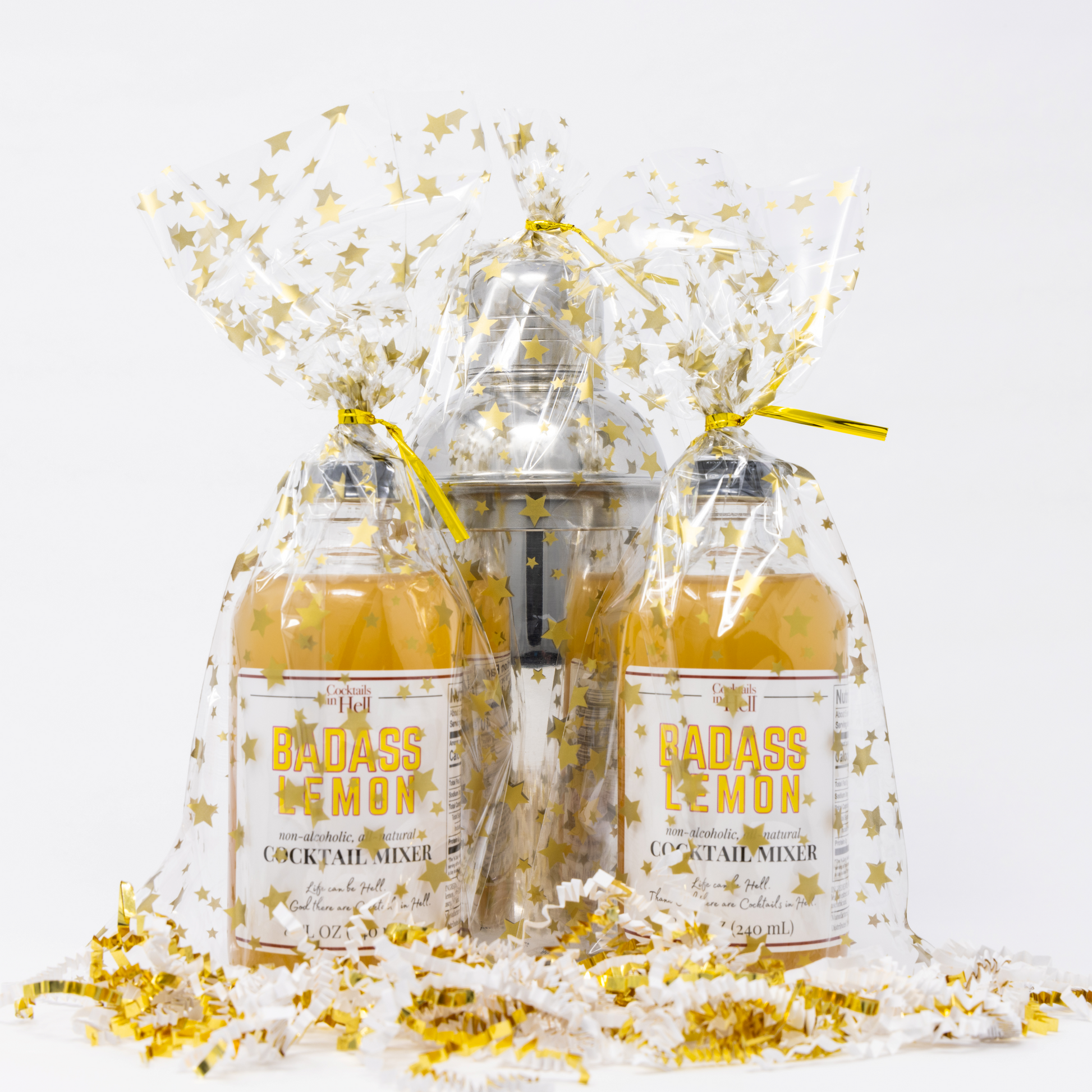 Cocktails In Hell Lemon Cocktail Mixer with shaker gift set