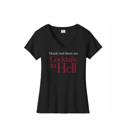 Cocktails In Hell T shirt Front