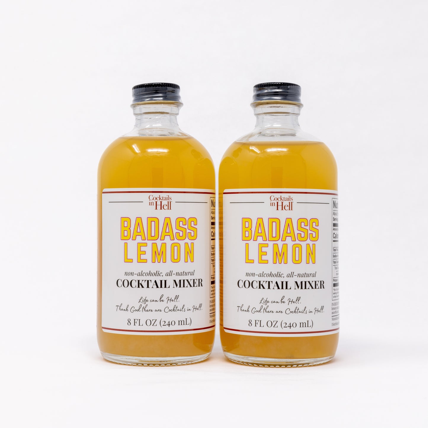 Cocktails In Hell Badass Lemon Two-Pack Cocktail Mixer